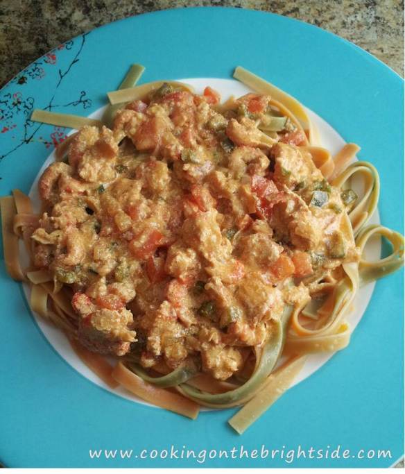 Plated Crawfish Fettuccini