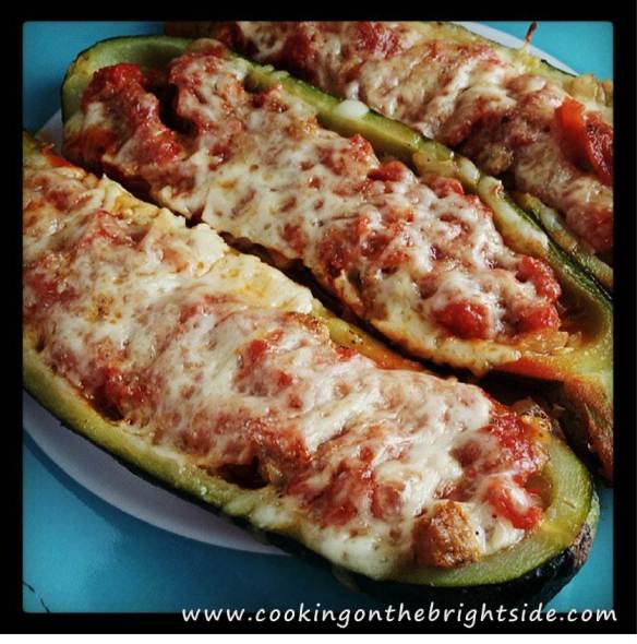 Close up - Stuffed Zucchini