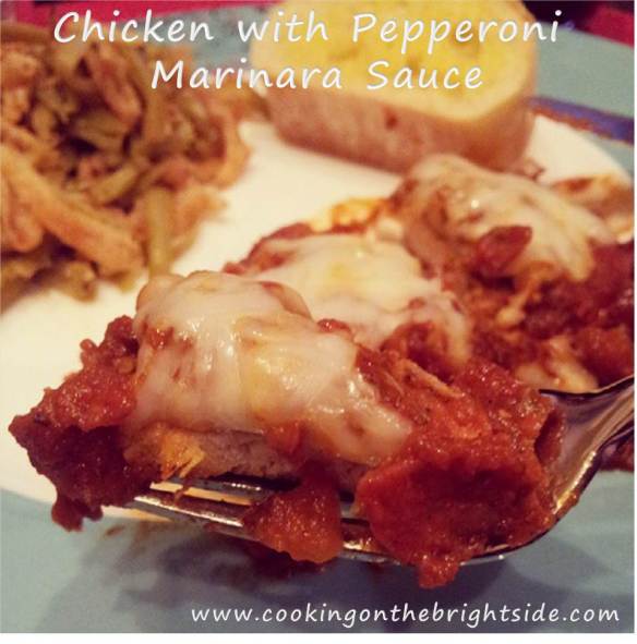 Chicken Pepperoni-Marinara Sauce