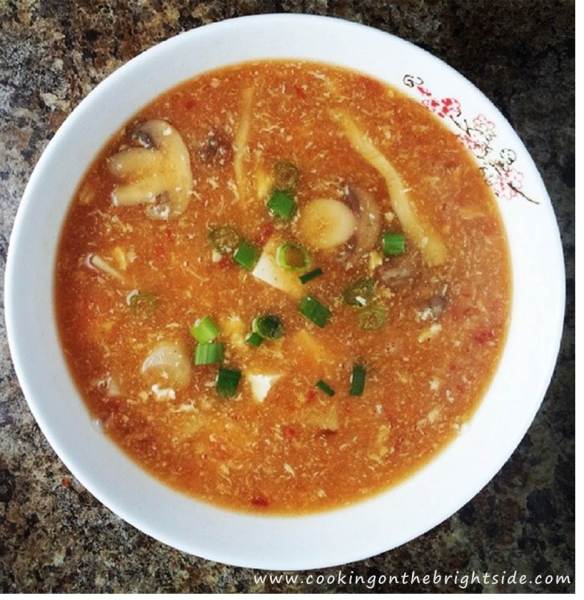 Hot and Sour Soup - Overhead
